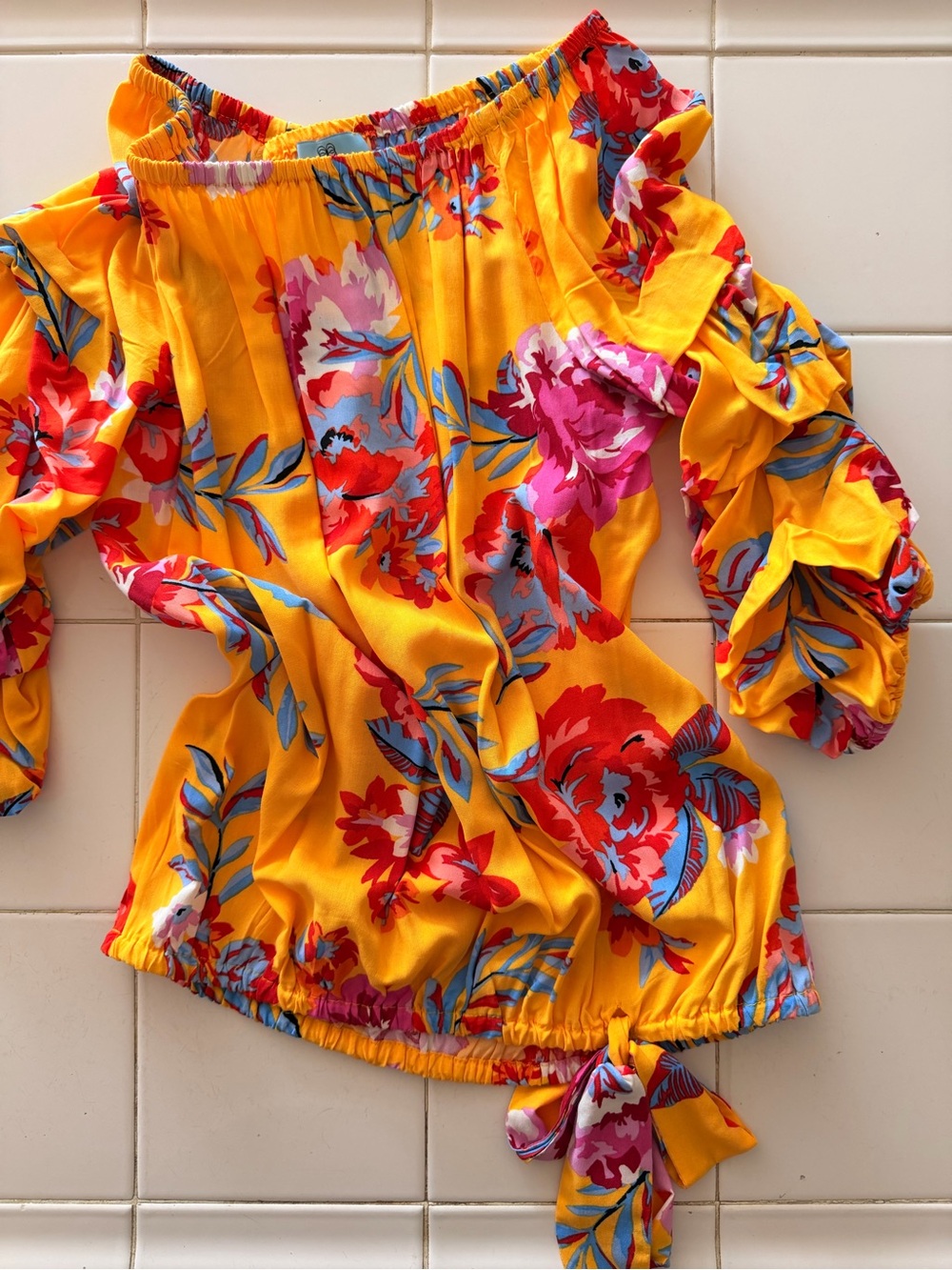 Flowy and Ruffly Women's Blouse